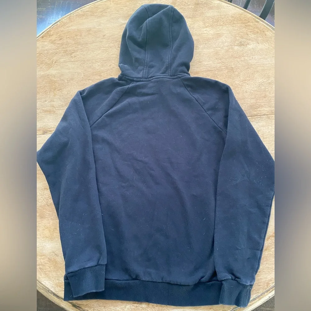 Under Armour Big Boy Youth Large‎ Black Rival Fleece Hoodie W/Patch Logo